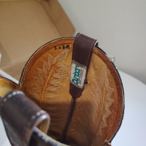 Justin Exotic Brown Leather Western Boots main image 5